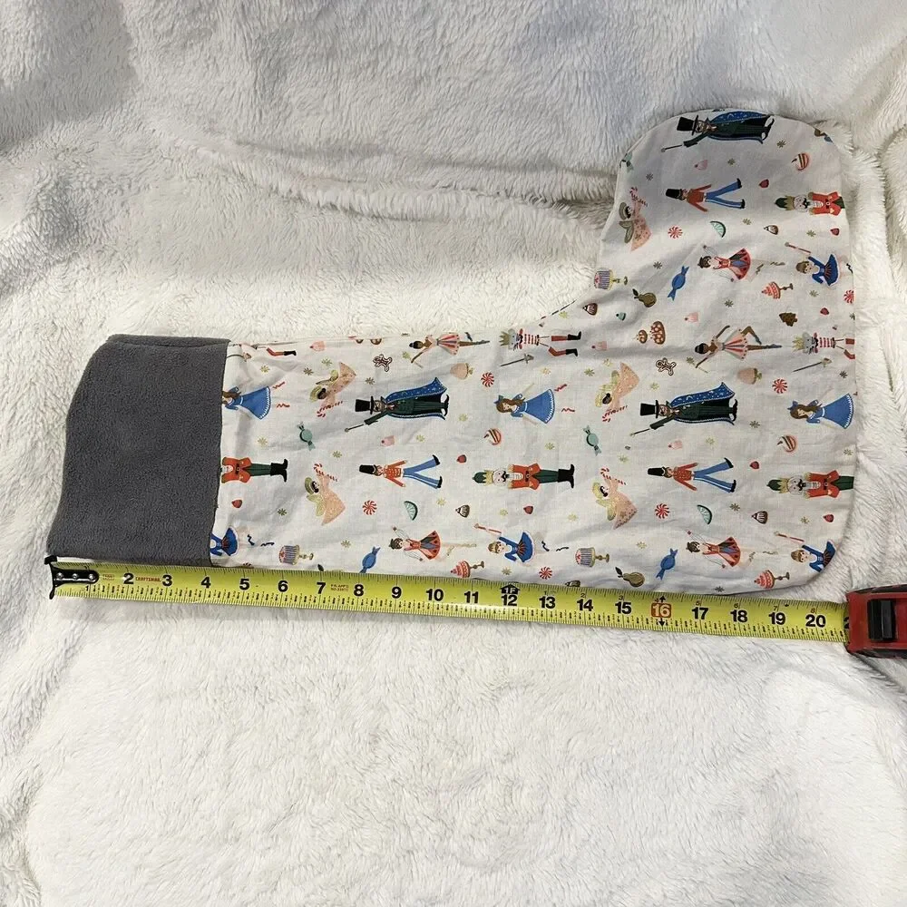 Homemade Christmas Stocking Rifle Paper Company Nutcracker Fabric 20” Holiday